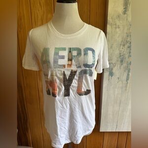 NWT AEROPOSTALE AERO NYC Graphic Short Sleeve Sequins T Shirt Small lightweight